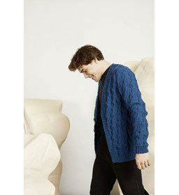 Herenvest gemaakt van Lang Yarns Merino plus