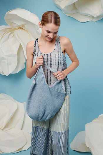 Bolle tas Scarlett met hoge gepunte rand