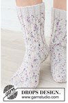 Breipatroon Pastel Party Socks van andere kant