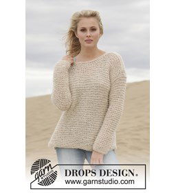 Trui gemaakt van Drops Brushed Alpaca Silk