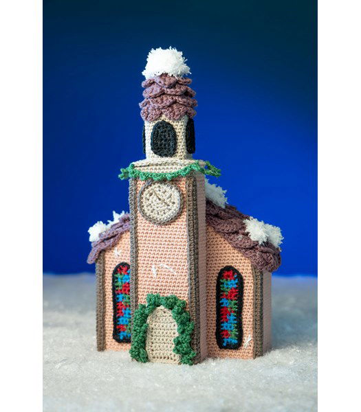 Haakpatroon Wintertafereel Kerk