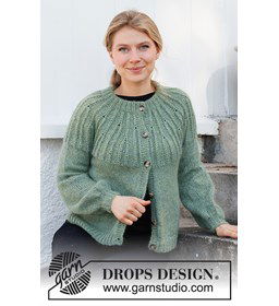 Damesvest gemaakt van Drops Alpaca