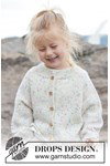 Breipatroon vestje voor kinderen Snow Funfetti Cardigan van andere kant