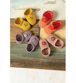 Slofjes gemaakt van Lang Yarns Baby Cotton