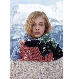 Sjaal gemaakt van Lang Yarns Wooladdicts Glory