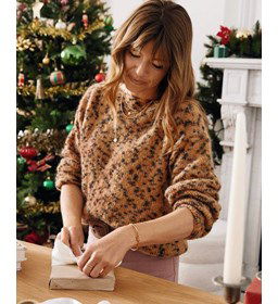 Damestrui in luipaard print gemaakt van Phildar Phil Leo concept