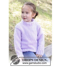 Smiling Lavender Sweater gemaakt van Drops Melody