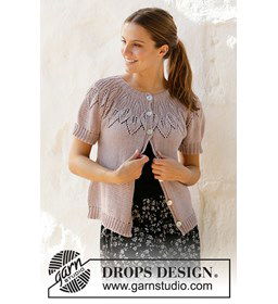 Dames vest gemaakt van Drops Muskat