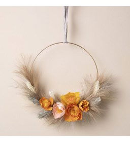 Decoratie krans gemaakt van Decoratie en miniaturen