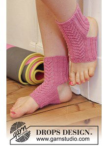 Yogasokken met kantpatroon 