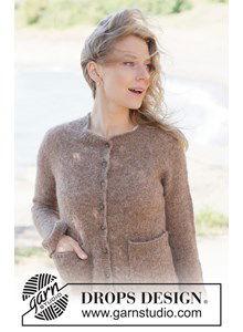 Zacht gebreid vest met zakken in Alpaca Silk