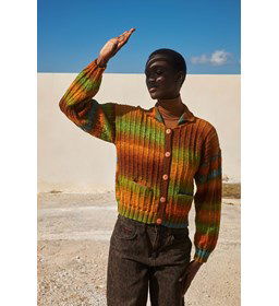 Damesvest met reverskraag Golden Day gemaakt van Lang Yarns Move 6