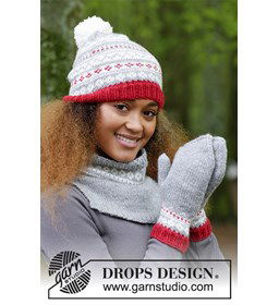 Muts sjaal en kol gemaakt van Drops Karisma