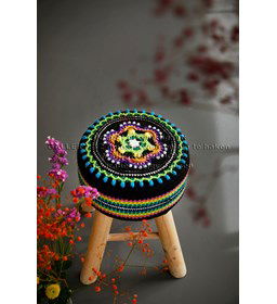 Flower krukje gemaakt van Scheepjes Merino soft