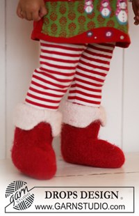 haakpatroon kerst-sloffen