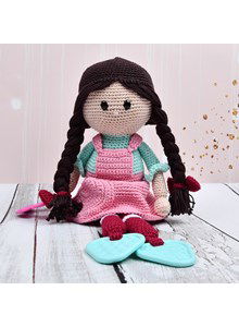 Meisjespop Pixie met vlechten