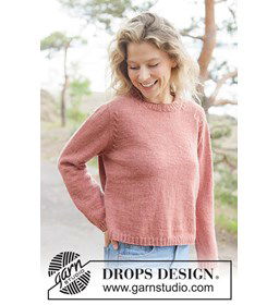 Frosted Cranberry Sweater gemaakt van Rondbreinaald nr 2,5 - 2,75