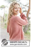 Breipatroon Frosted Cranberry Sweater van andere kant