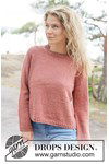 Breipatroon Frosted Cranberry Sweater van andere kant