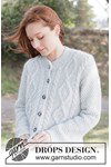 Breipatroon Stone Veil Cardigan van andere kant