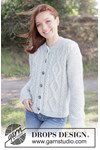 Breipatroon Stone Veil Cardigan van andere kant