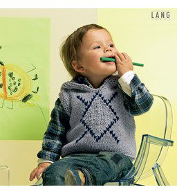 Spencer gemaakt van Lang Yarns Merino 70 en color