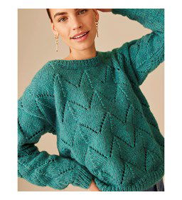 Damestrui in Zigzag patroon gemaakt van Phildar Phil Light