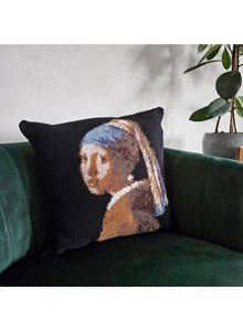 Kussen meisje met de parel