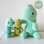 Haakpatroon Dino met jongen