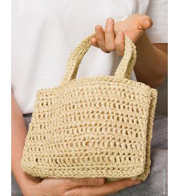 paperbag tasje gemaakt van Haaknaalden