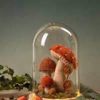 herfsttafereel paddestoelen
