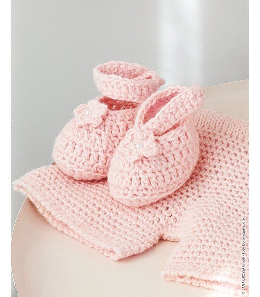 Haakpatroon Baby schoentjes met enkelbandje