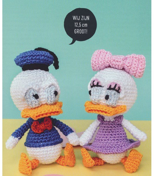 Haakpatroon Poppen Donald en Katrien Duck