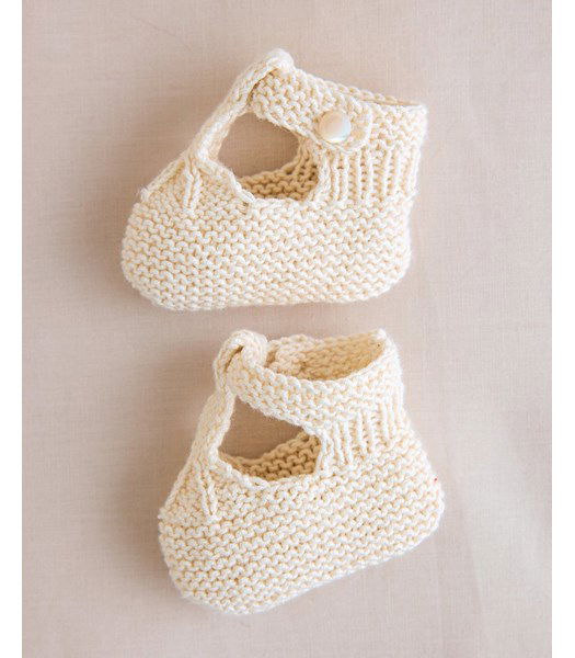 Breipatroon Babyslofjes met enkelbandjes