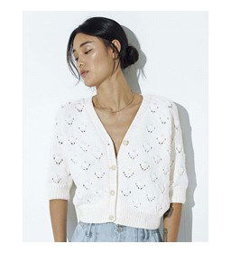 Damesvest gemaakt van Phildar Phil Green