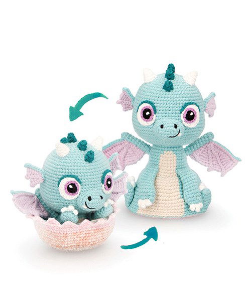 Haakpatroon Omkeerbare babydraak