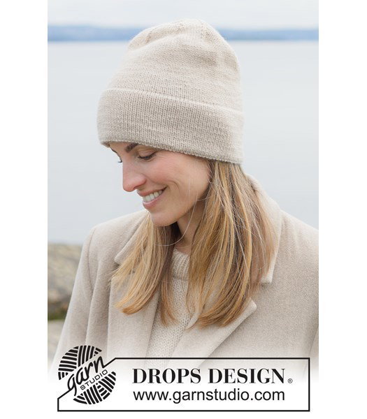 Breipatroon muts met brede omvouw Fall Air Hat