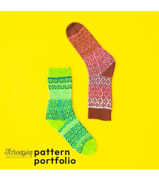 Breipatroon Retro Bloom sokken