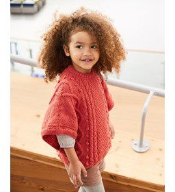 Poncho gemaakt van Phildar Phil Ecolaine