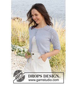 Damesvest gemaakt van DROPS Flora