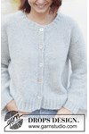 Breipatroon Sky Whisper Cardigan van andere kant