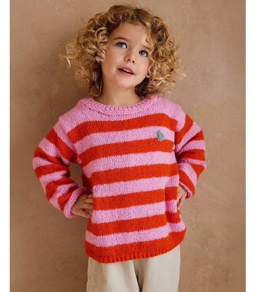 Breipatroon Gestreepte kindertrui