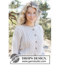 Snow Hive Cardigan gemaakt van knopen