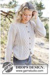 Breipatroon Snow Hive Cardigan van andere kant