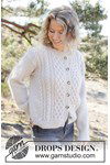 Breipatroon Snow Hive Cardigan van andere kant