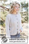 Breipatroon Snow Hive Cardigan van andere kant