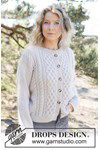 Breipatroon Snow Hive Cardigan van andere kant