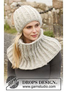 Gebreide muts en halswarmer