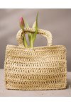 Haakpatroon paperbag tasje van andere kant