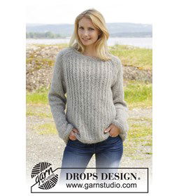 Gebreide trui met raglan